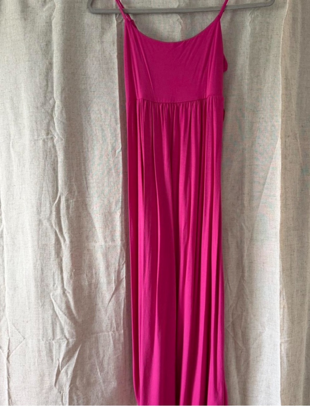 Old Navy Hot Pink Spaghetti Strap Maxi Dress